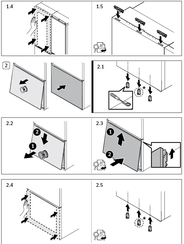 Samsung RF24BB6600AP Bespoke Counter Depth 3 Door French Door Refrigerator 21