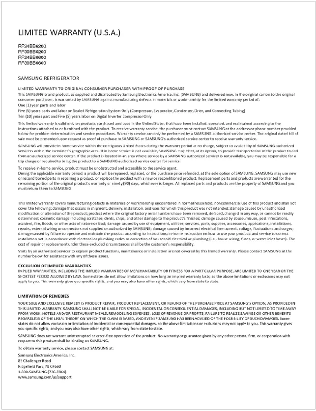 Samsung RF24BB6600AP Bespoke Counter Depth 3 Door French Door Refrigerator 23