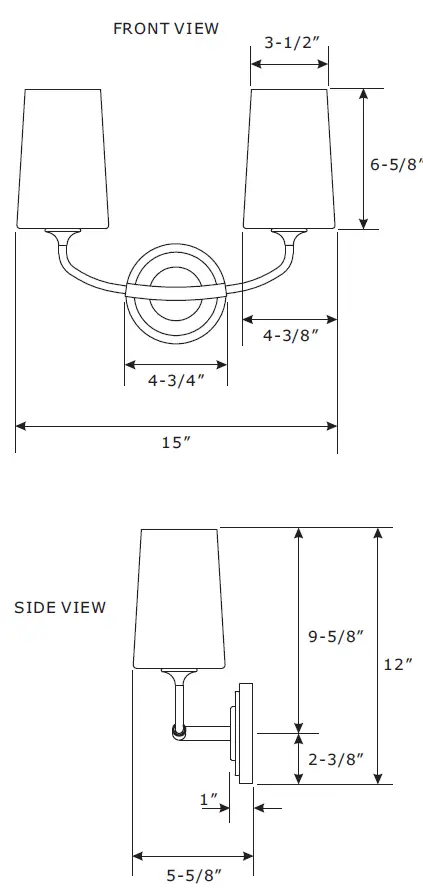 CRYSTORAMA-NIL-70012-BFMG-Niles-Two-Light-Wall-Mount-FIG-1