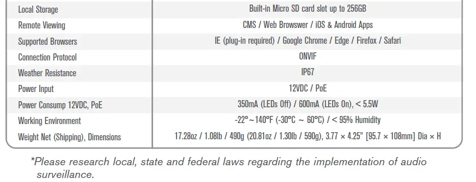 VITEK VTC-TNT5RFEA-2 Transcendent Series 5 MegaPixel Fixed IP WDR Turret Camera-fig-17