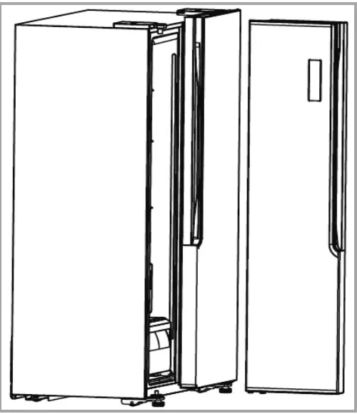 Removing the appliance doors