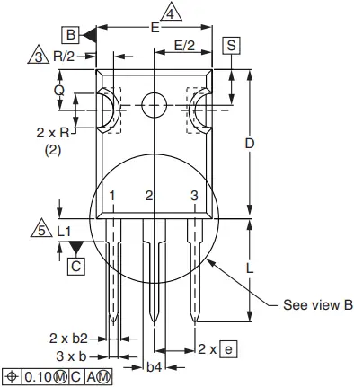 IRFP250 Vishay Siliconix Footprint And Symbol - b4