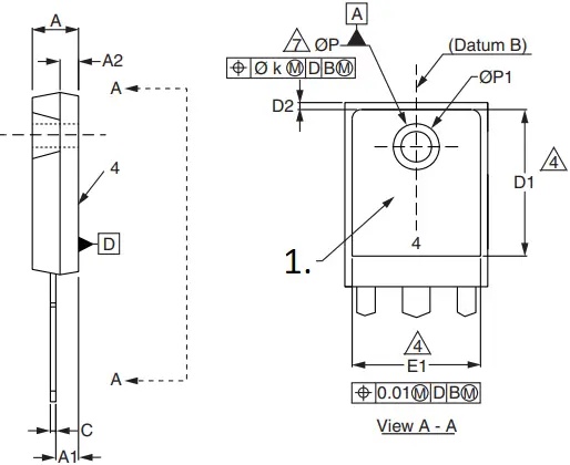 IRFP250 Vishay Siliconix Footprint And Symbol - b5