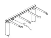 ROPOX FlexiManual FlexiCorner Manual Height Adjustable System - LENGTH 1
