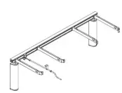 ROPOX FlexiManual FlexiCorner Manual Height Adjustable System - LENGTH 2