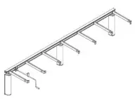 ROPOX FlexiManual FlexiCorner Manual Height Adjustable System - LENGTH 5