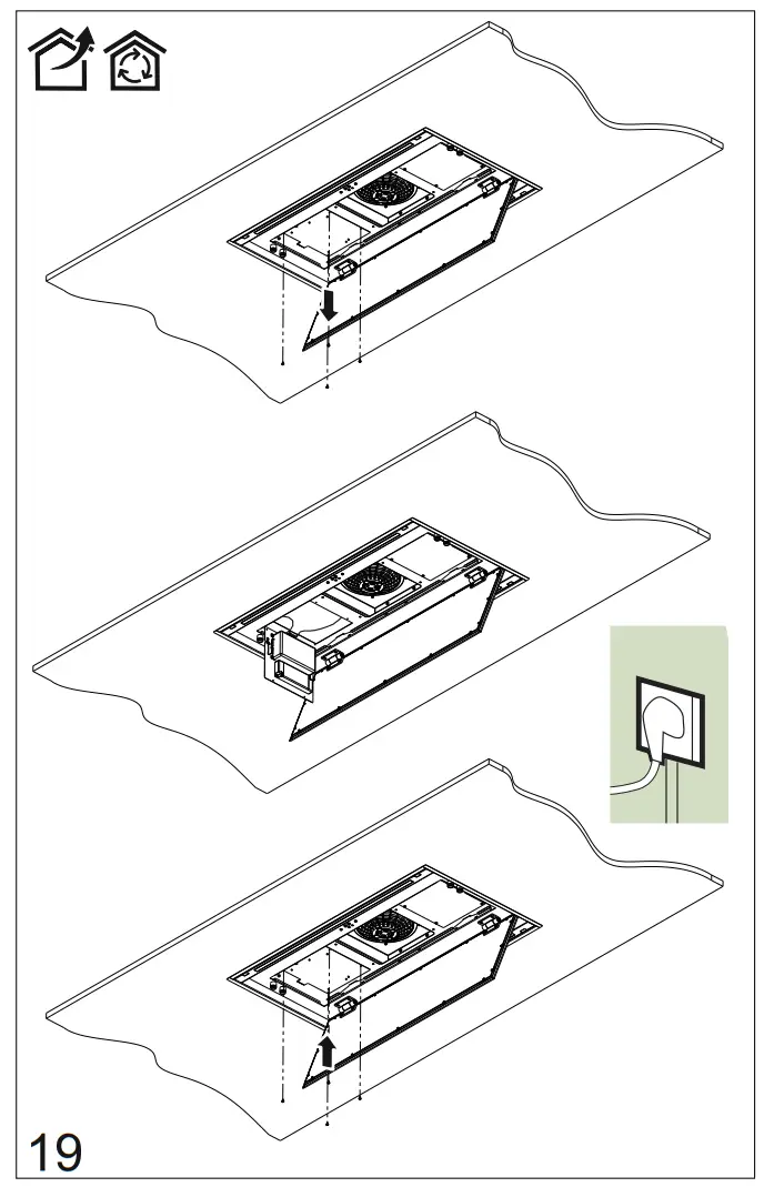 smeg KLT9L4X Ceiling Extractor Ceiling Extractor - Parts 11