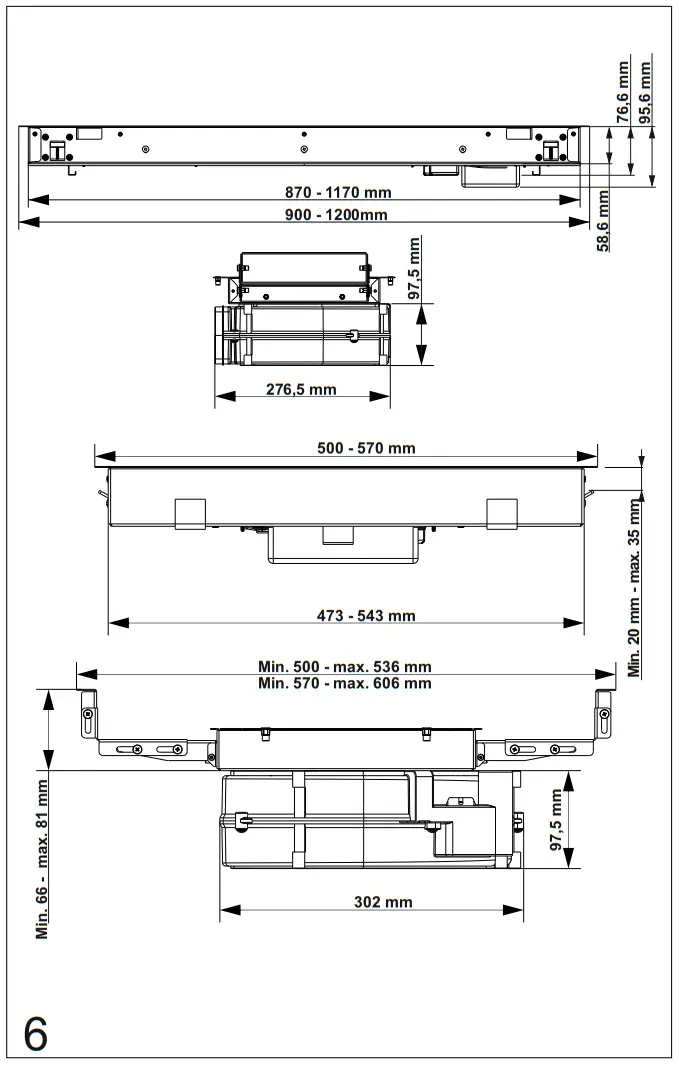 smeg KLT9L4X Ceiling Extractor Ceiling Extractor - Parts 4