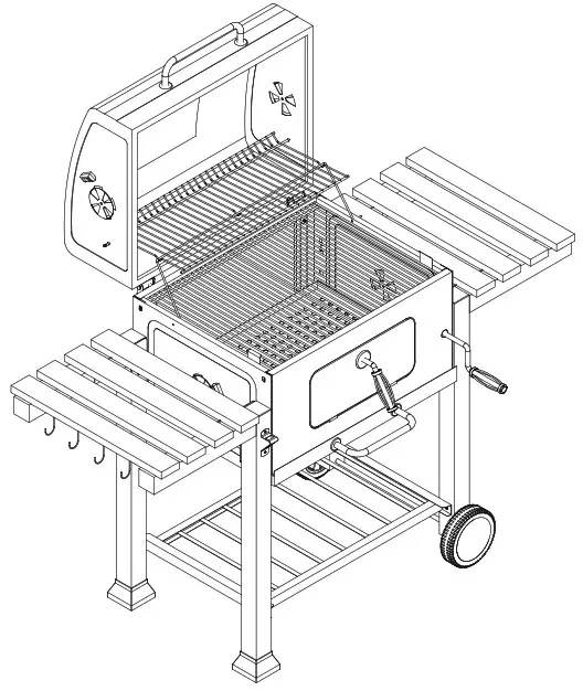 Habitat et Jardin 131021 Charcoal Barbecue - Cover