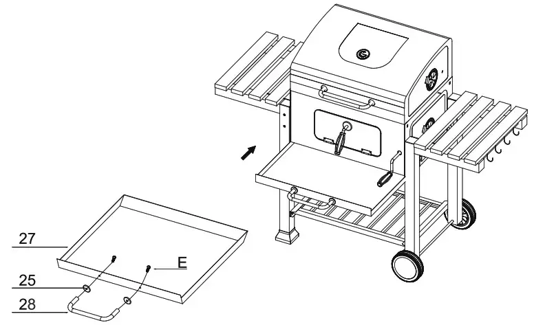 Habitat et Jardin 131021 Charcoal Barbecue - overview 34