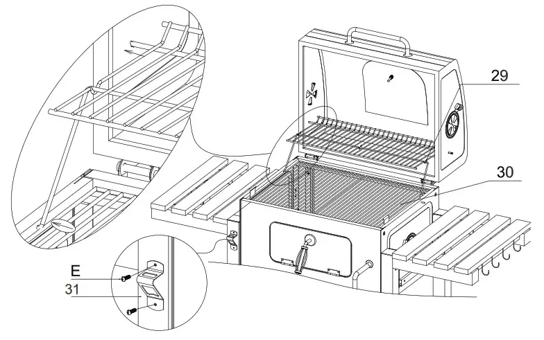 Habitat et Jardin 131021 Charcoal Barbecue - overview 35