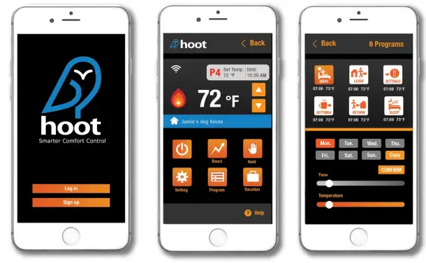 King K901-B Wifi Programmable Thermostat - Fig 1