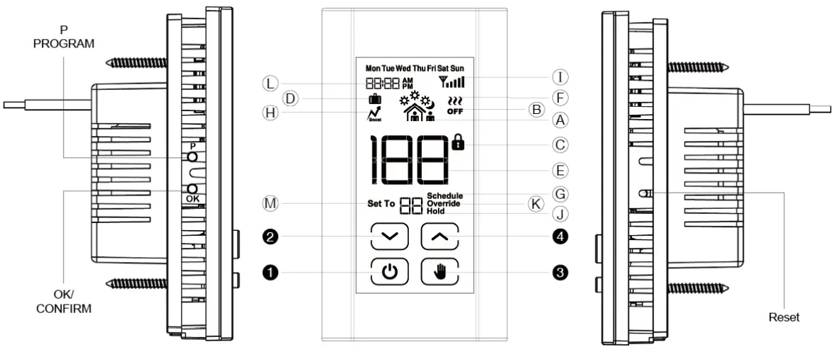 King K901-B Wifi Programmable Thermostat - Fig 43