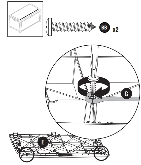 Suncast DBW9936 Rattan Deck Box - Attach