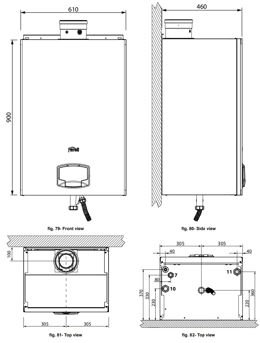 ferroli FORCE W Wall Mounted Gas Boiler - fig 68