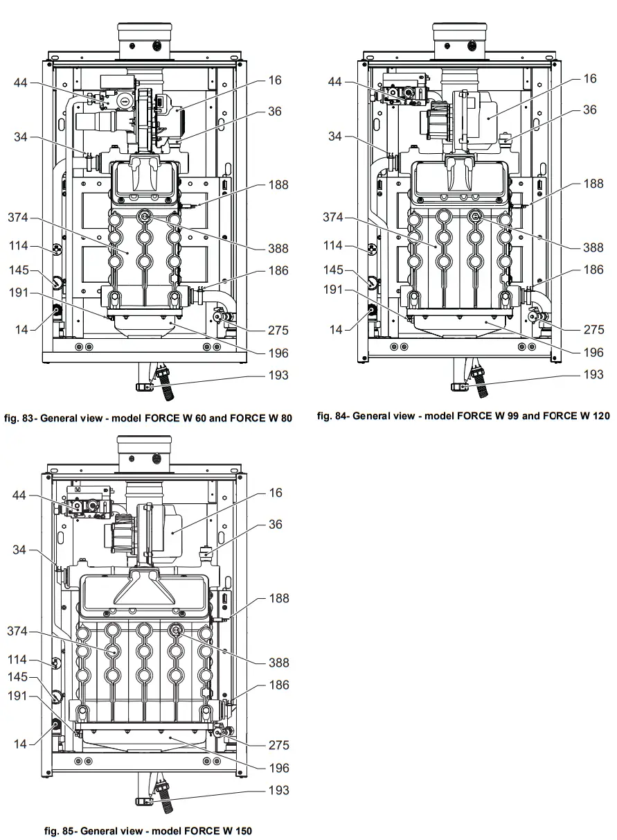ferroli FORCE W Wall Mounted Gas Boiler - fig 69