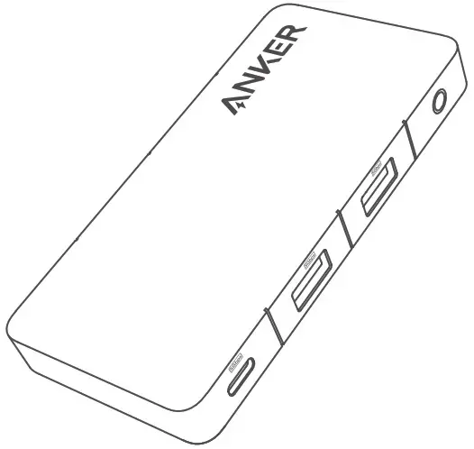 ANKER 343 USB C Hub - cover