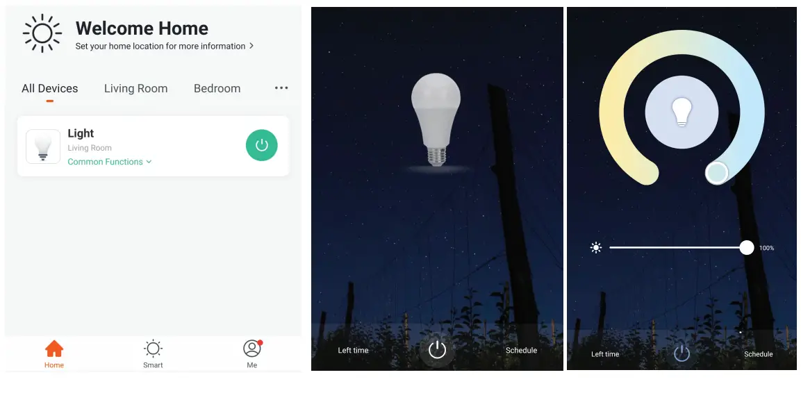 V-TAC VT-5155 WiFi Ambiance Lamp - setting 9