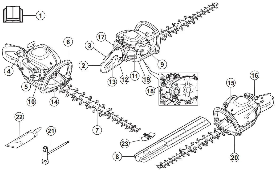 Husqvarna 522HD60X Hedge Trimmers Pole Hedge Trimmers - fig