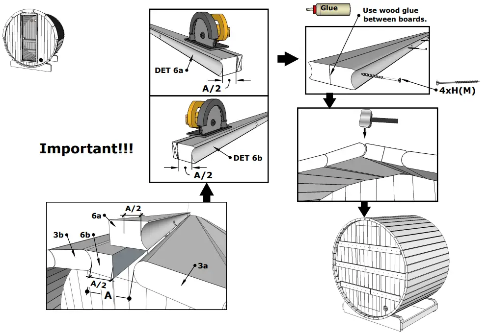 Polhus Sauna 160 Ø200 EDDA and TORA Thermo Barrel - Figure 10