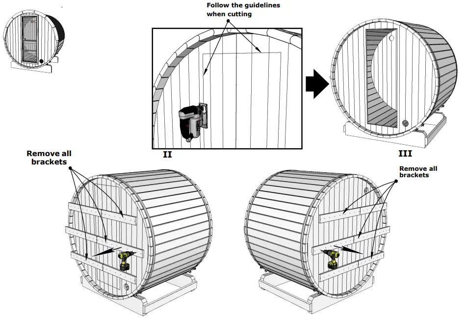 Polhus Sauna 160 Ø200 EDDA and TORA Thermo Barrel - Figure 12
