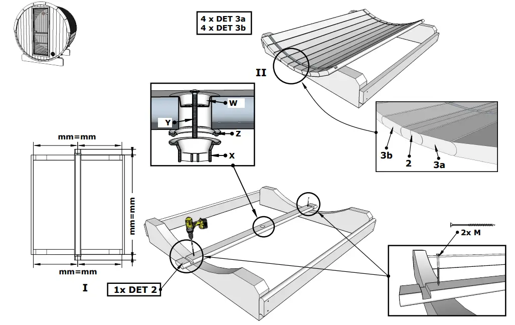 Polhus Sauna 160 Ø200 EDDA and TORA Thermo Barrel - Figure 4