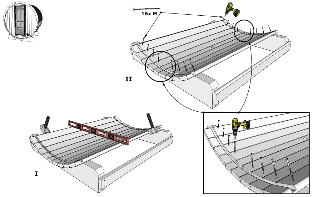 Polhus Sauna 160 Ø200 EDDA and TORA Thermo Barrel - Figure 5