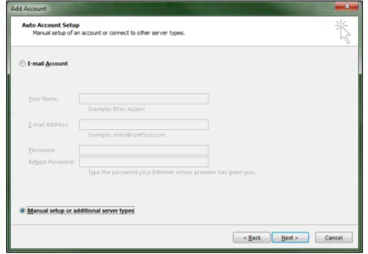 Microsoft Outlook - server