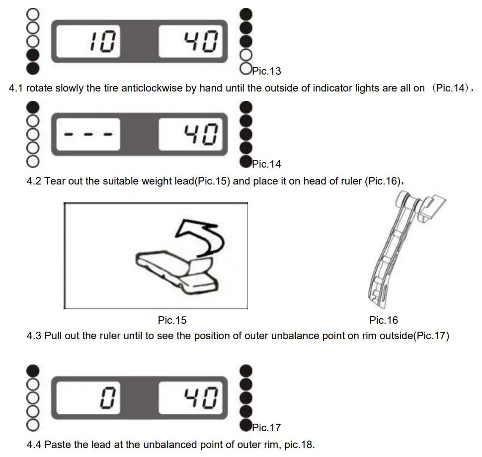 AGT INDUSTRIAL AGT-WB24 Wheel Balancer Owner's Manual - Pic 13.17