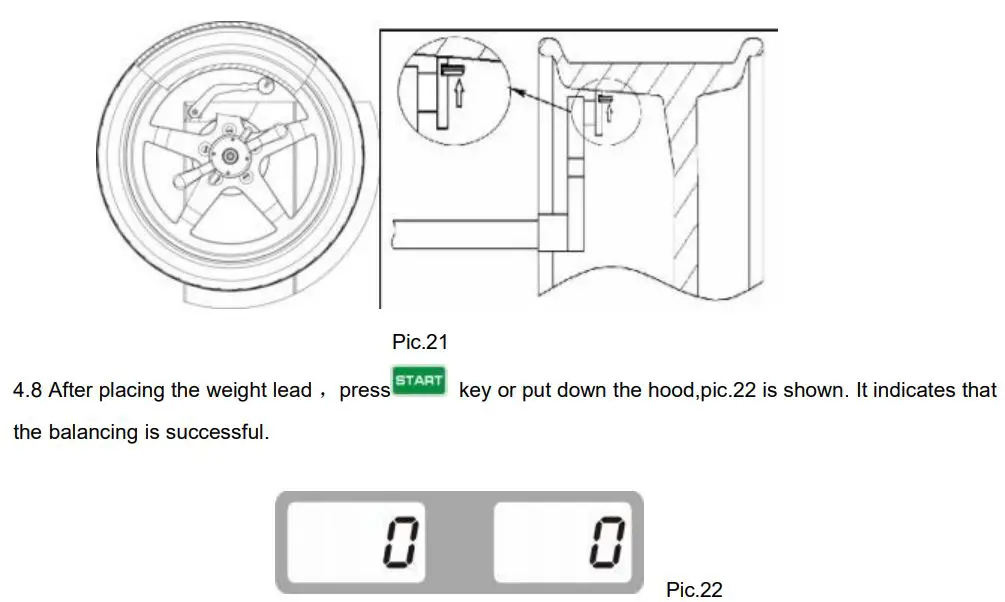 AGT INDUSTRIAL AGT-WB24 Wheel Balancer Owner's Manual - Pic 21,22