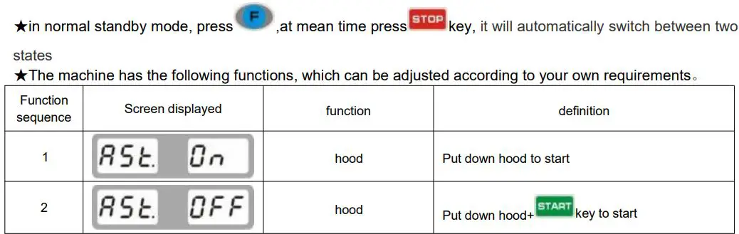 AGT INDUSTRIAL AGT-WB24 Wheel Balancer Owner's Manual - hood setup