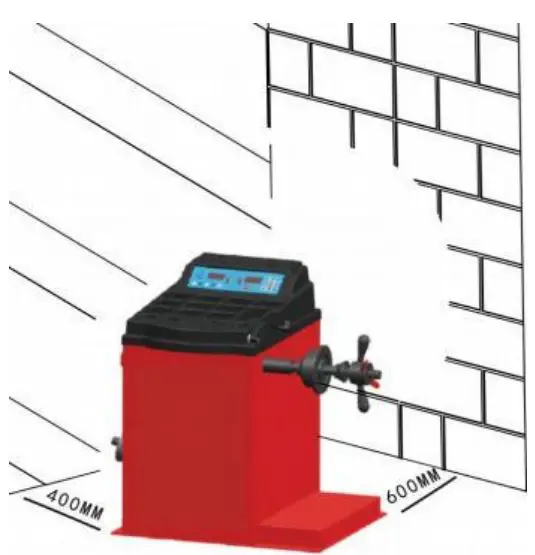 AGT INDUSTRIAL AGT-WB24 Wheel Balancer Owner's Manual - machine installation