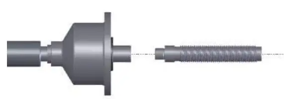 AGT INDUSTRIAL AGT-WB24 Wheel Balancer Owner's Manual - main shaft screw installation