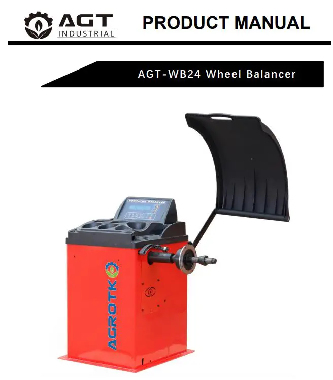 AGT INDUSTRIAL AGT-WB24 Wheel Balancer Owner's Manual