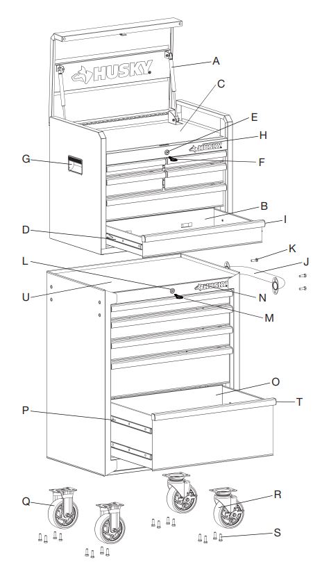 HUSKY-410-027-0111-27-Inch-11-Drawer-Tool-Chest-and-Cabinet-Combo-FIG-11