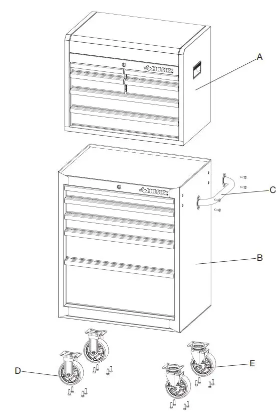 HUSKY-410-027-0111-27-Inch-11-Drawer-Tool-Chest-and-Cabinet-Combo-FIG-4