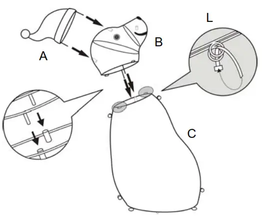 HOME ACCENTS 22RT0752214 42 In LED 125L CW Polar Bear Family Set - ASSEMBLY1