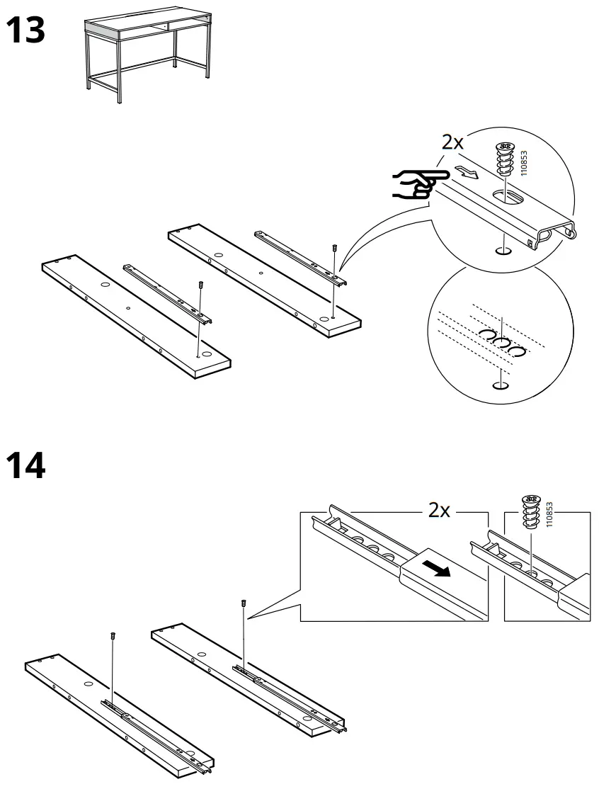 IKEA 504 735 58 Bureau ALEX Desk - Fig8