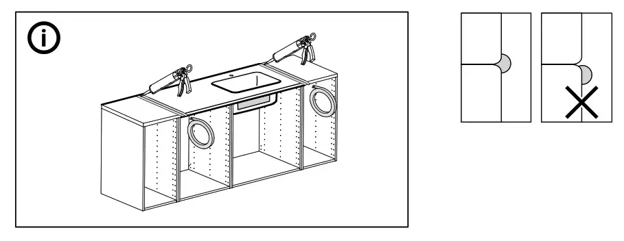 IKEA OLOFSJÖN Countertop with Integrated Sink - fig 12
