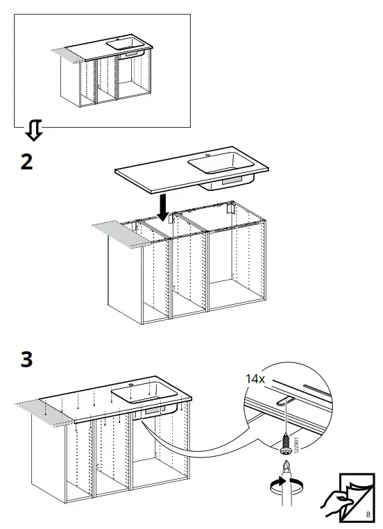 IKEA OLOFSJÖN Countertop with Integrated Sink - fig 8