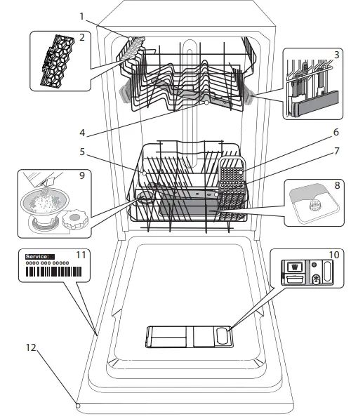 Hotpoint-HSIC-3M19-C-Slimline-Fully-Integrated-Dishwasher-fig-1