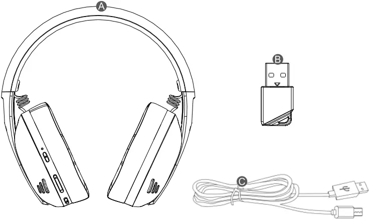 REDRAGON IRE Pro Ultra Light Wireless Gamming Headset - 1