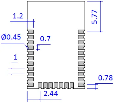 BDE-BLEM401P Bluetooth Low Energy Module A5b