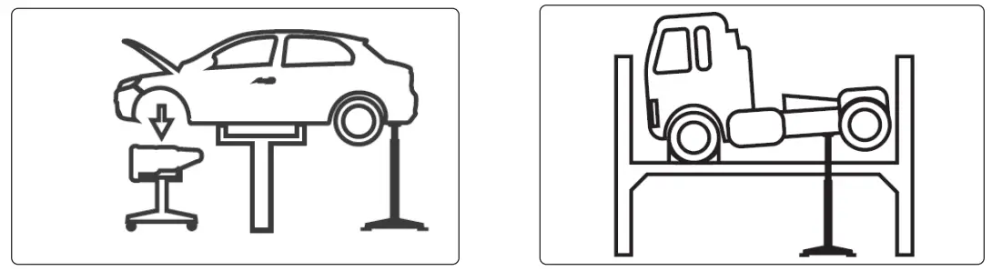 SEALEY ASH2000 V2 2 Tonne Capacity High Level Supplementary Stand - Fig