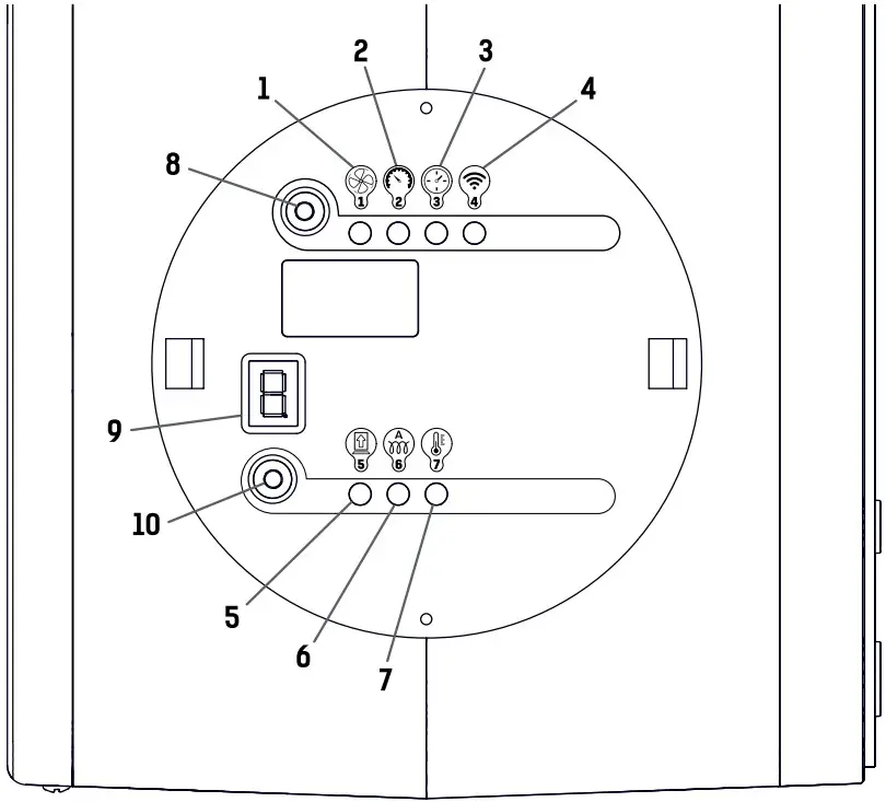envirovent ATMOS WALL - CONTROL PANEL