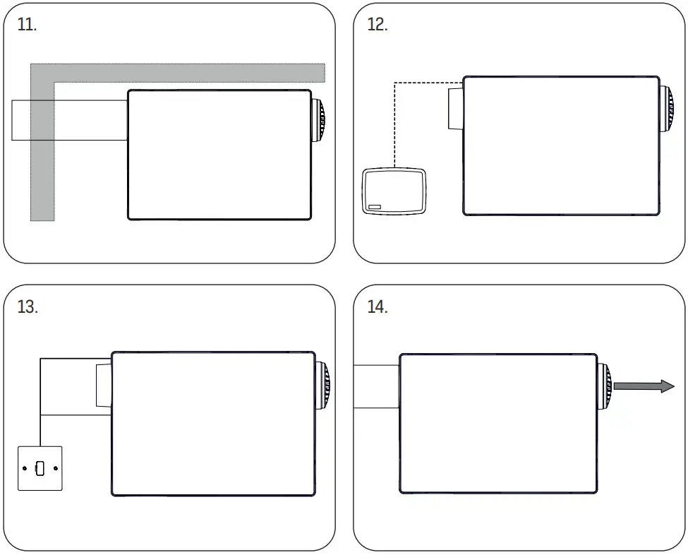 envirovent ATMOS WALL - air flow rate settings