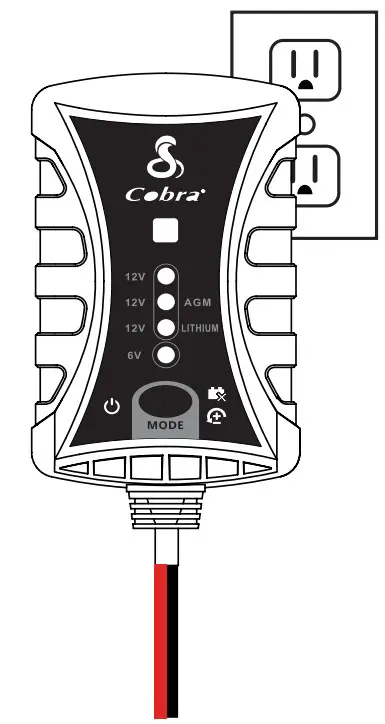Cobra 3663101 2A Battery Charger - battery charger