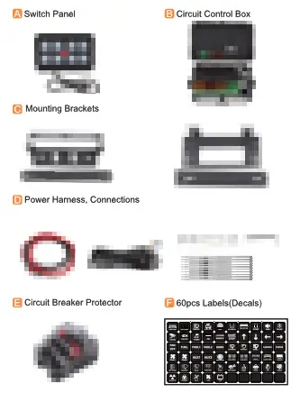 Ruian Xiangrui Auto Electrical Appliance XR-OT044 8 Gang Switch Panel System - 1