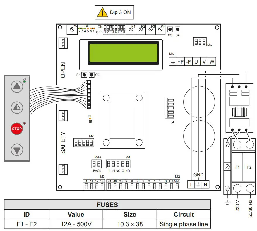 Ditec-0DT866-52E-Control-Panel-fig 17