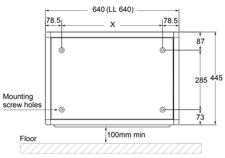 Fix unit to wall